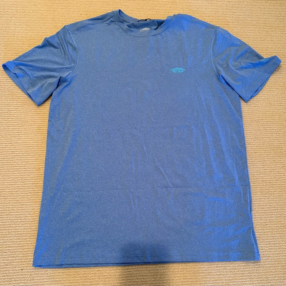 AFTCO Men's Ocean Blue Short Sleeve Tee